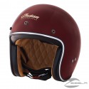  Two Tone Retro Open Face Helmet, Red