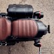 Genuine Leather Passenger Seat with Sissy Bar - Brown By Indian Scout Bobber