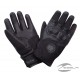 Men's Solo Riding Gloves with Hard Knuckles, Black