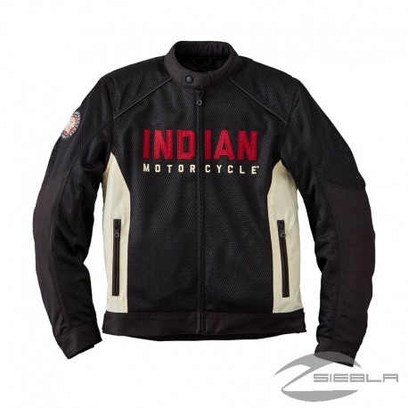 Men's Mesh Lightweight 2 Riding Jacket with Removable Liner, Black BY INDIAN MOTORCYCLE®