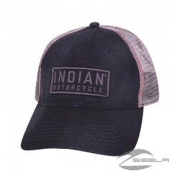 2869641 BLOCK TRUCKER HAT-NAVY BY VICTORY MOTORCYCLES®