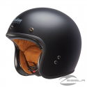  Two Tone Retro Open Face Helmet, Matte Black