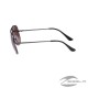 Aviator Sunglasses with Brown Lens, Silver