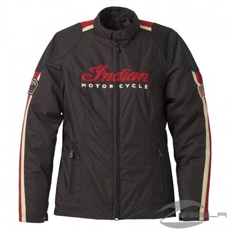 CHAQUETA TEXTIL MUJER 1901 V2, NEGRA BY INDIAN MOTORCYCLE