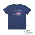 MENS TEE - BLUE BY INDIAN MOTORCYCLE SICE S