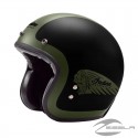 2833196 Casco Indian Motorcycle abierto negro mate y verde