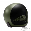 2833196 Casco Indian Motorcycle abierto negro mate y verde