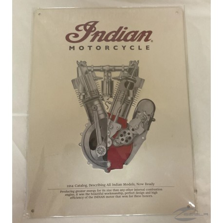 INDIAN MOTORCYCLE 1914 ENGINE SIGN