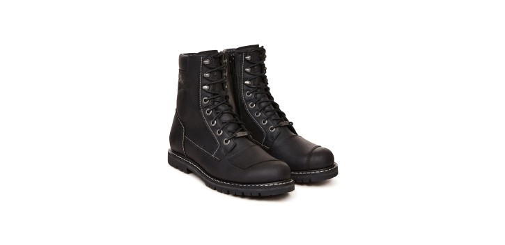 Women's Lace Up Boots Indian 2861704 Black Leather - CE Certified