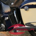 GENUINE LEATHER REAR HIGHWAY BAR BAG - BLACK