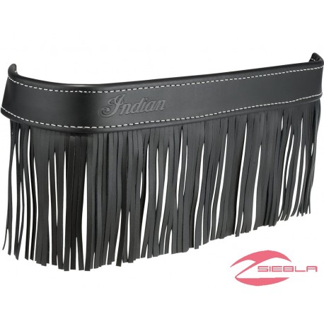 GENUINE LEATHER FLOORBOARD TRIM WITH FRINGE– BLACK BY INDIAN MOTORCYCLE®